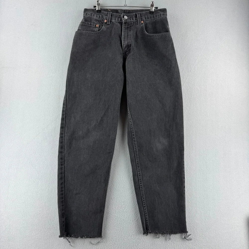 Vintage Levis Jeans Mens 31x32 (Fits 29x28) Black 560‎ Loose Tapered USA Made